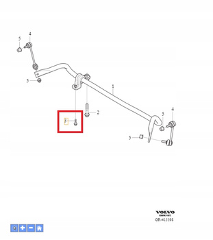 ŚRUBY TULEJKI STABILIZATORA VOLVO OE 30670581