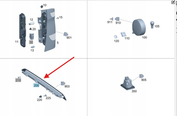 LAMPA TYLNA ŚWIATŁO STOPU LED MERCEDES VITO W447 OE A4479062900