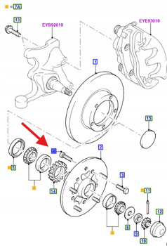 ŚRUBA SZPILKA KOŁA FORD TRANSIT 1991-2000 1571933 _ 76VB-1107-AC