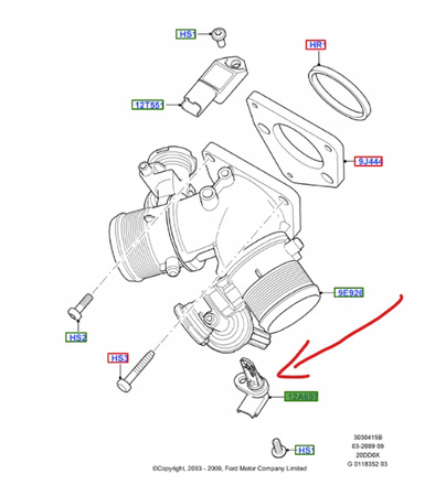 CZUJNIK TEMPERATURY POWIETRZA FORD FOCUS MK3 KUGA _ 1530145 _ 3M5A-12A697-AD