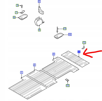 PŁYTA PODŁOGOWA TYLNA FORD TRANSIT 2004-14 _ 4632921 _ 5C16-V11360-AC