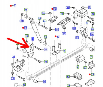 MOCOWANIE RESORA TYŁ FORD TRANSIT 2000-14_1502622_YC15-5785-AE