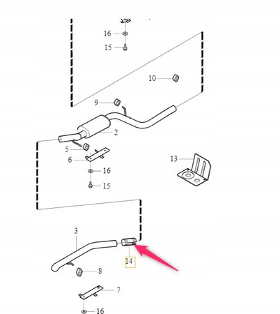 Opaska Obejma Układu Wydechowego Volvo OE 30738976