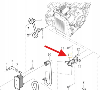 TERMOSTAT SKRZYNI AUTOMAT VOLVO S60 V60 2011- XC60 XC70 S80 OE 31293739
