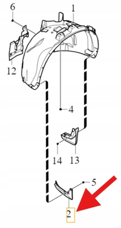 CHLAPACZ PRAWY PRZÓD VOLVO XC60 2023- OE 32392707