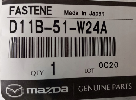Spinka, zaczep - Mazda CX-3 DK Mazda CX-30 DM_D11B51W24A