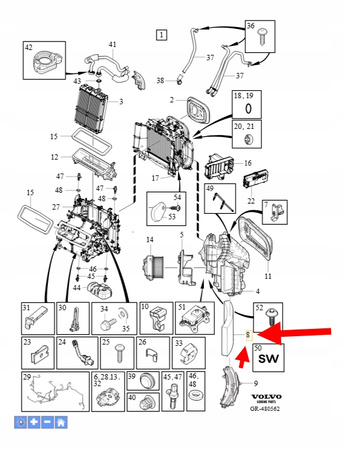 FILTR KABINOWY POWIETRZA VOLVO XC90 2016- XC60 S90 V90 OEM/OE 31407747