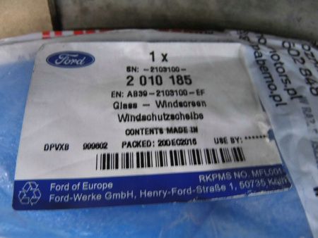 SZYBA CZOŁOWA FORD RANGER Mk5 2011-2019 _ 2010185 _ AB39-2103100-EF