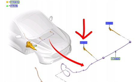 DYSZA SPRYSKIWACZA FORD KUGA Mk3 2020- _ 2359933 _ LJ6B-17666-AB