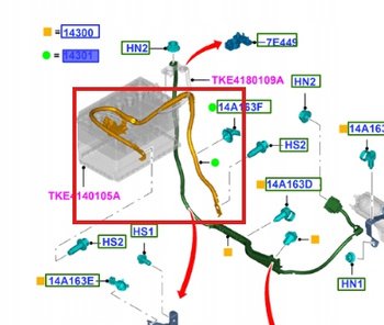 PRZEWÓD AKUMULATORA DO MASY FORD RANGER 2011- 1867930 _ AB39-14301-YE