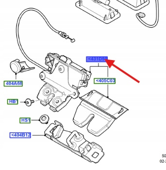 ZAMEK BAGAŻNIKA FORD C-MAX SMAX GALAXY 2006- 1680259 _ 6W83-442A66-AF