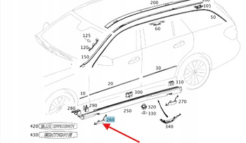 ZAŚLEPKA PROGU LEWA MERCEDES E klasa W212 OE A2126981530