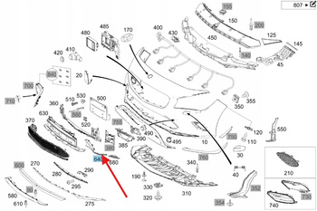 LEWA OSŁONA KRATKA ZDERZAKA PRZÓD MERCEDES CLA W117 A W176 OE A1768853500