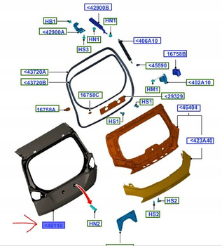 KLAPA BAGAŻNIKA FORD KUGA Mk1 2008-2010_1707331_P8V41-S40410-AF