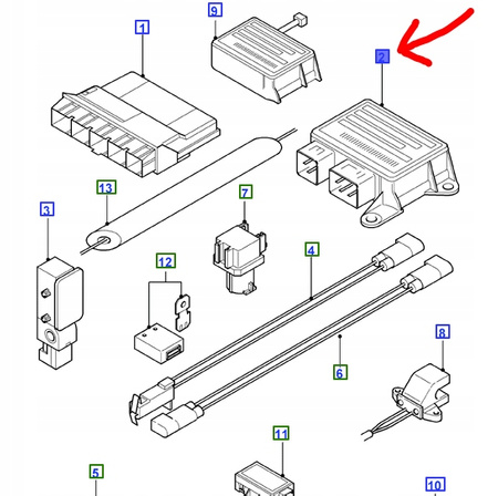 MODUŁ SENSOR AIRBAG FORD MONDEO Mk3 2002-2003 _1485654_3S7T-14B056-AD