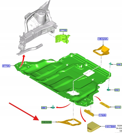 KANAŁ POWIETRZA FOCUS MK4 2018- 2368915 _ JX6B-7H461-AC