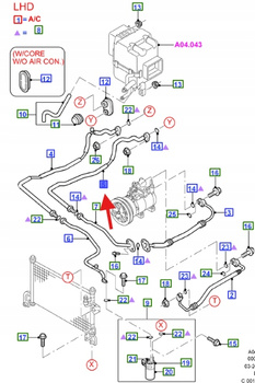 PRZEWÓD ELASTYCZNY RANGER 1998- 2003 4439246 _ XM34-19C828-DD