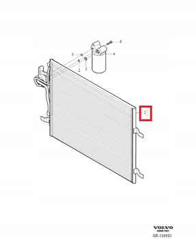 CHŁODNICA KLIMATYZACJI VOLVO V70 III 2014-2016r
