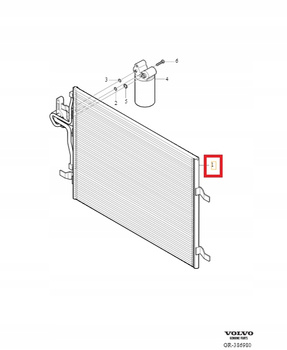 CHŁODNICA KLIMATYZACJI VOLVO XC70 II 2014-2016r