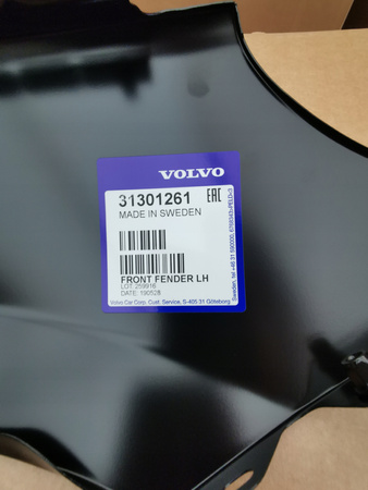 BŁOTNIK PRZEDNI LEWY VOLVO V40 II 2013- V40 CC