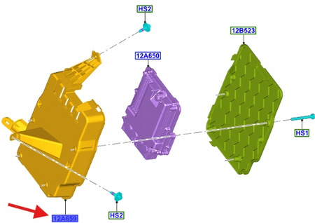 OBUDOWA KOMPUTERA 1.5 2.0 EB FORD KUGA MK2 2014- 1875364 _ FV41-12A659-AC