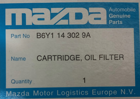 Filtr oleju - Mazda 121 323 626 Demio Xedos 6_B6Y114302A