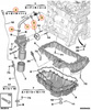 USZCZELKI OBUDOWY FILTRA OLEJU CITROEN C4 C5 DS4 DS5 JUMPY OE 9807439480
