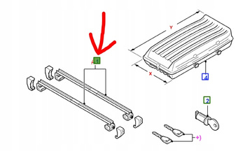 BAGAŻNIK DACHOWY FORD MONDEO Mk3 KOMBI 2000-2007 _1136083_1S7J-55A062-AB