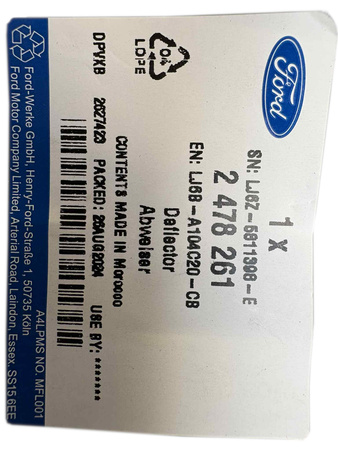CHLAPACZ PRAWY TYŁ FORD KUGA Mk3 2020- 2478261 _ LJ6B-A104C20-CB