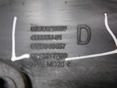 Listwa progowa prawa Citroen C3 2016- OE 9813817380