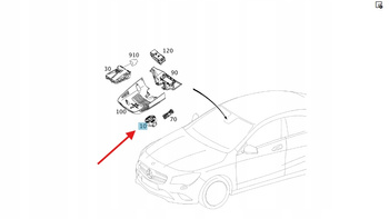 MERCEDES CLA W117 B KLASA W246 czujnik sensor deszczu A246 901 25 04