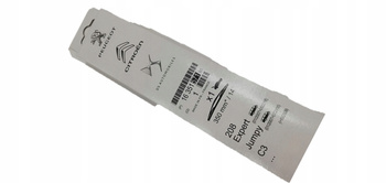 Oryginalne Pióro Tył Citroen C3 JUMPY