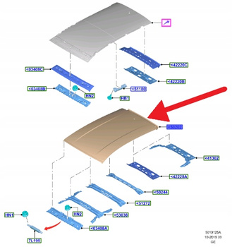 DACH FORD FOCUS HATCHBACK 2018- OE 2207011 _ JX7B-A50202-AA