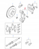 ZACISK HAMULCOWY LEWY PRZÓD FORD MONDEO Mk3 2000-07 _ 1126714 _ 1S71-2B135-AC