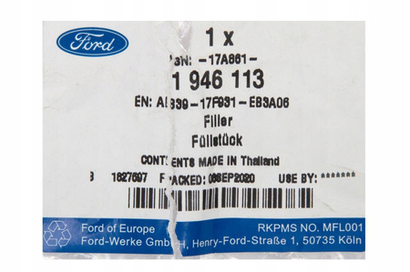 OSŁONA BOCZNA FOTEL KIEROWCY FORD RANGER Mk5 11-15