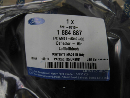 KIEROWNICA POWIETRZA PRAWA FORD C-MAX Mk2 1.6 TDCI_1884887_AM51-8310-CD
