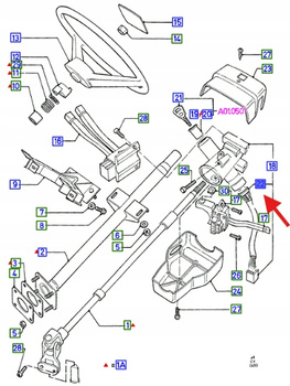 WŁĄCZNIK ZAPŁONU FORD TRANSIT 1985-1991 1631462 _ 86VB-11572-AA