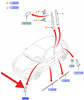 TRÓJKĄTNA LISTWA LEWA FORD FIESTA 2001- OE 1314020 _ 2S61-A16004-AH