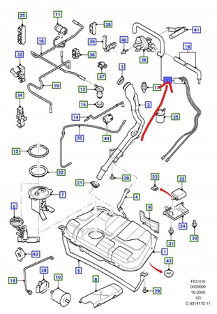 PRZEWÓD PALIWOWY FORD MONDEO Mk1 Mk2_1053658_93BB-9L291-EE