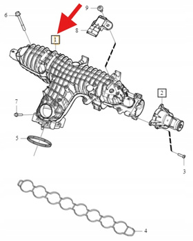 KOLEKTOR SSĄCY 2.0 D4 VOLVO S60 V60 2011- S90 V90 V40 XC40 OE 32441699