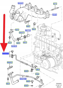 PRZEWÓD OLEJOWY FORD OE FOCUS 1998-2005 1102385 XS4Q-6K679-AC