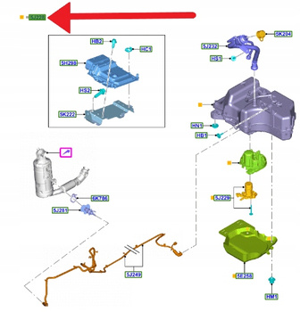 ZBIORNIK ADBLUE 1.5 TDCI 2.0 ECOBLUE FORD FOCUS 18- 2642299 _ JX61-5J228-AG
