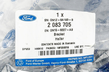 WSPORNIK REFLEKTORA LEWA STRONA FORD ECOSPORT 2017- _ 2083705 _ GN15-8227-AB