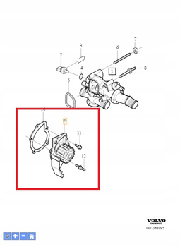 Pompa wody Volvo 31461853