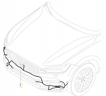 WIĄZKA ZDERZAKA PRZÓD CZUJNIKÓW PDC VOLVO XC60 2018- OE 32287398