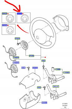KOŁO KIEROWNICY FORD KA MK1 2000-08 _ 1122970 _ YS51-3600-BBYED9