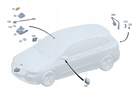 SENSOR DESZCZU MERCEDES W118 W177 W247 A2479007708