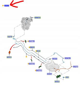 PRZEWÓD PALIWA FORD C-MAX Mk2 1.0 1.6L EB 2010-15 _ 1739379 _ BV61-9L291-JE