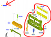 PAS PRZEDNI WZMOCNIENIE ŻALUZJA FORD FOCUS MK4 2711757 _ JX6B-A16E146-B1K