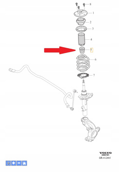 Odbój amortyzatora Volvo S60, V60, XC60